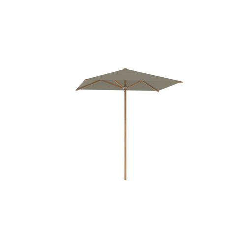 Ombrellone quadrato - SHADY SLIM - Royal Botania - palo centrale / in teak / manuale
