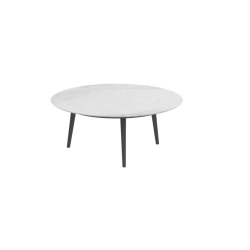 Tavolino basso contemporaneo - STYLETTO - Royal Botania - in teak / in ceramica / con supporto in alluminio