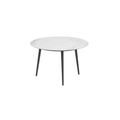 Tavolo da pranzo contemporaneo -  STYLETTO - Royal Botania - in teak / in ceramica / con supporto in alluminio