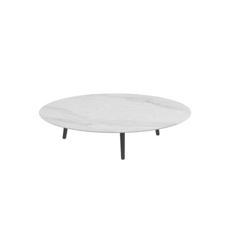 Tavolino basso contemporaneo - STYLETTO - Royal Botania - in teak / in ceramica / con supporto in alluminio