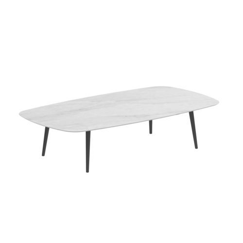 Tavolino basso contemporaneo -  STYLETTO - Royal Botania - in teak / in ceramica / con supporto in alluminio