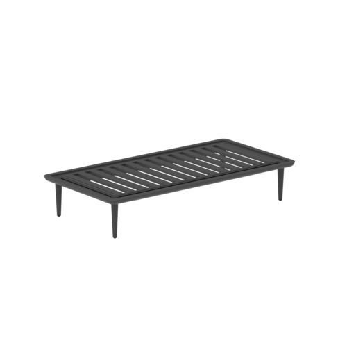 Ottomana contemporanea - STYLETTO - Royal Botania - in tessuto / in alluminio / rettangolare