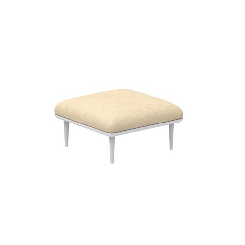 Pouf contemporaneo - STYLETTO - Royal Botania - in tessuto / in alluminio / quadrato