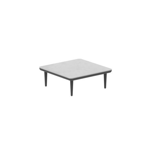 Tavolino basso contemporaneo - STYLETTO - Royal Botania - in teak / in ceramica / con supporto in alluminio