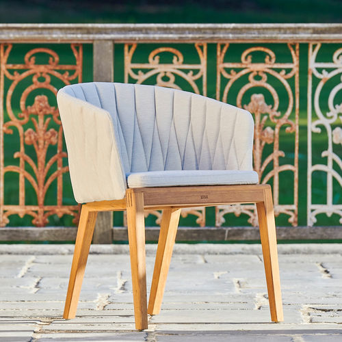 Sedia da giardino contemporanea - CALYPSO 55 - Royal Botania - da esterno / in tessuto / con supporto in teak