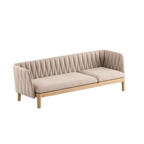 Divano contemporaneo - CALYPSO 210P - Royal Botania - da esterno / in tessuto / con braccioli