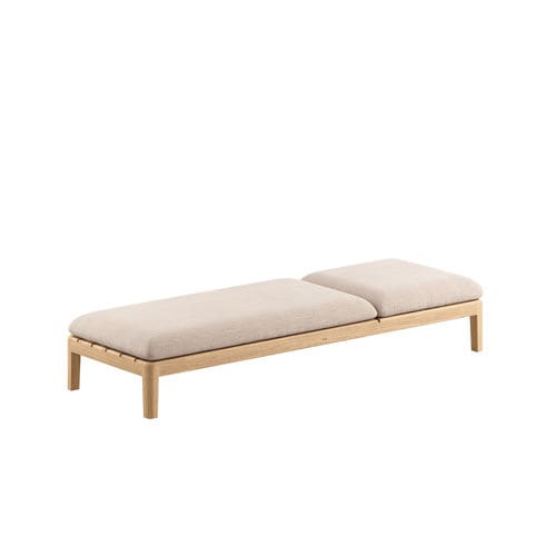 Divanetto imbottito contemporaneo - CALYPSO 210PT - Royal Botania - in tessuto / con supporto in teak / in teak