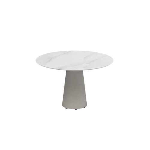 Tavolo da pranzo contemporaneo - CONIX - Royal Botania - in teak / in ceramica / in calcestruzzo