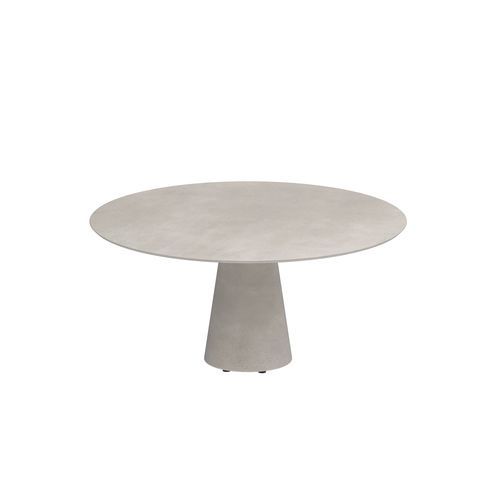 Tavolo contemporaneo - CONIX - Royal Botania - in teak / in ceramica / in calcestruzzo