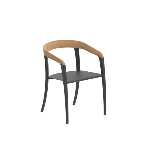 Sedia da pranzo contemporanea -  JIVE - Royal Botania - da esterno / in teak / in alluminio