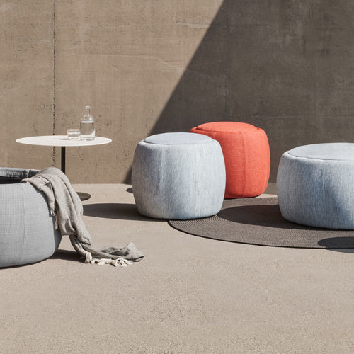Pouf contemporaneo - TONO 50 - Royal Botania - in tessuto / tondo / con contenitore