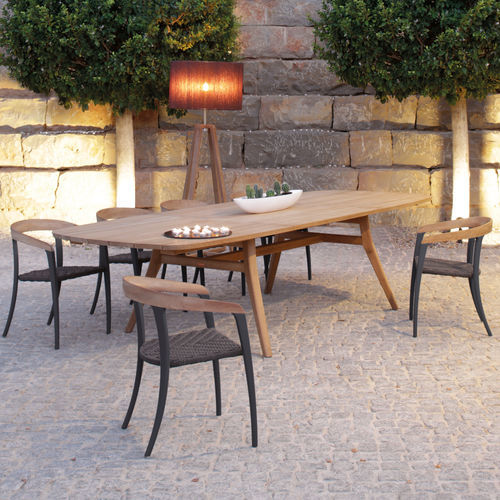 Sedia da pranzo contemporanea -  JIVE - Royal Botania - da esterno / in teak / in fibra di olefina
