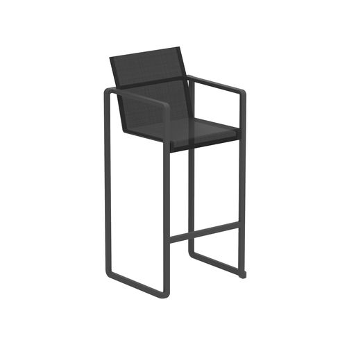 Sedia alta contemporanea - ALURA - Royal Botania - da esterno / in Batyline® / con supporto in alluminio