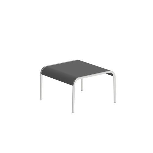 Tavolo d'appoggio contemporaneo - QT - Royal Botania - in alluminio / con supporto in acciaio inossidabile / quadrato