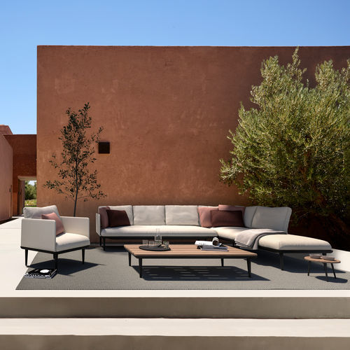 Set lounge da giardino contemporaneo - STYLETTO - Royal Botania - in tessuto / in alluminio / per uso residenziale