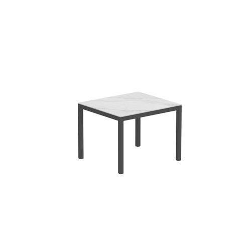 Tavolo da pranzo contemporaneo - TABOELA - Royal Botania - in teak / in ceramica / con supporto in acciaio inossidabile