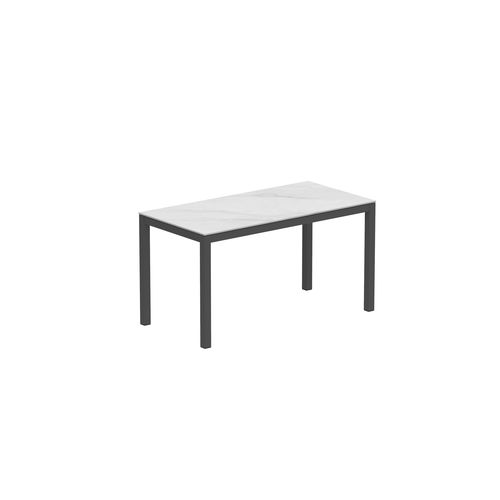 Tavolo da pranzo contemporaneo - TABOELA - Royal Botania - in teak / in ceramica / con supporto in acciaio inossidabile