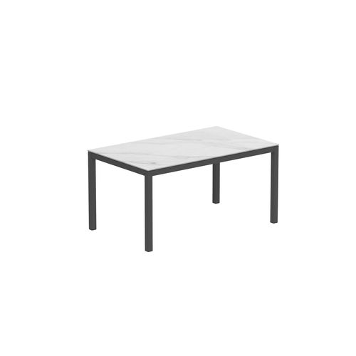 Tavolo da pranzo contemporaneo - TABOELA - Royal Botania - in ceramica / con supporto in acciaio inossidabile / rettangolare