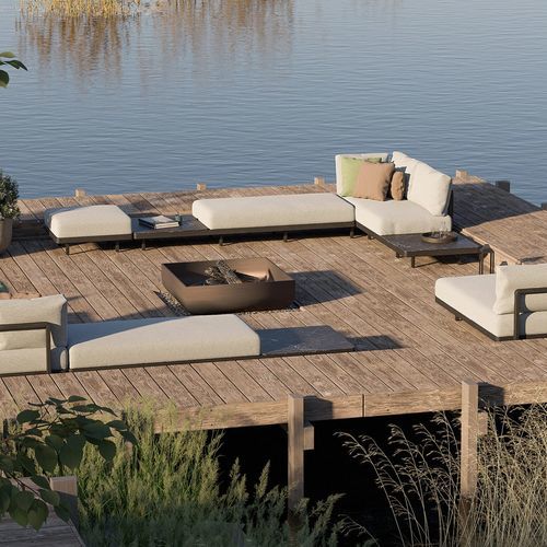 Divano modulare - ALURA SET Series - Royal Botania - contemporaneo / da esterno / in Batyline®