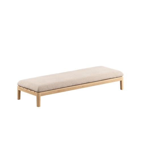 Divanetto imbottito contemporaneo - CALYPSO 210 - Royal Botania - in tessuto / con supporto in teak / in teak