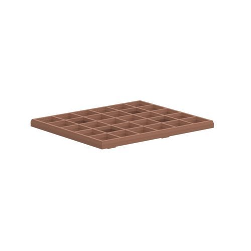 Tavolino basso contemporaneo - MOZAIX - Royal Botania - in teak / in mogano / con supporto in teak