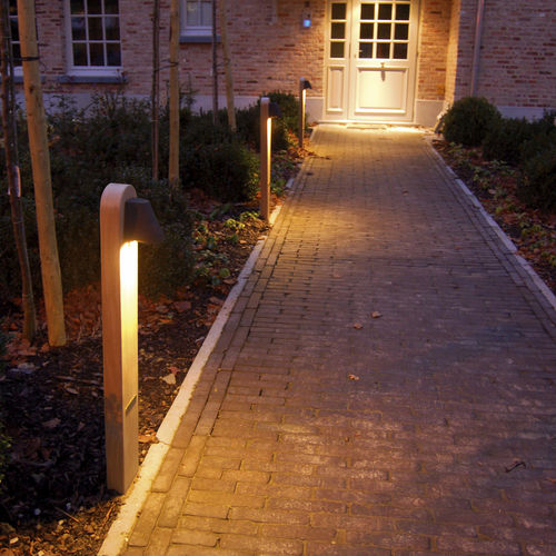 Lampioncino da giardino - BEAMY - Royal Botania - contemporaneo / in metallo / in teak
