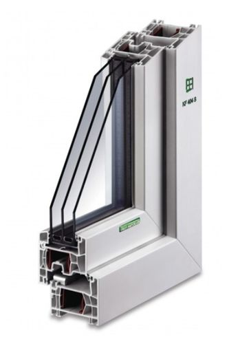 Finestra in PVC - KF 404 S - Kneer GmbH Fenster und Türen  - a battente / a tripli vetri