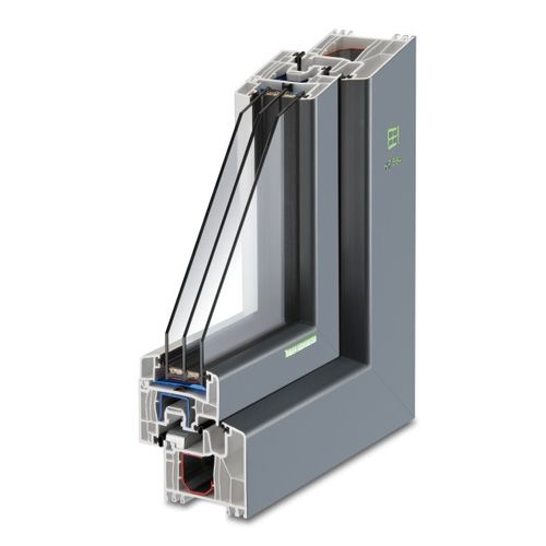 Finestra in PVC - KF 564 - Kneer GmbH Fenster und Türen  - a battente / a tripli vetri