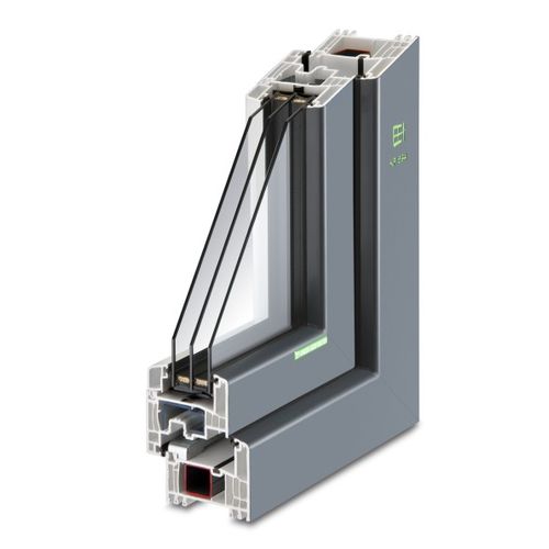 Finestra in PVC - KF 694 - Kneer GmbH Fenster und Türen  - a battente / a tripli vetri