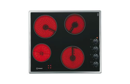Piano cottura in vetroceramica radiante - VRM 640 M IX - Indesit - in vetroceramica / 4 fuochi / da incasso