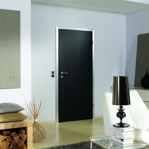 Porta da interno - MIXTURE - Lebo - impiallacciata in legno / in alluminio / in laminato