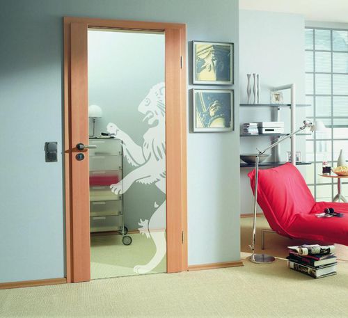Porta da interno - VITO - Lebo - in rovere / impiallacciata in legno / in larice