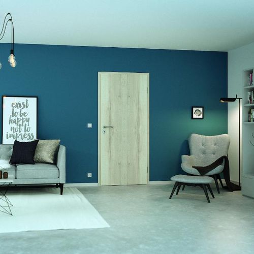 Porta da interno - PREMIUM - Lebo - in legno massiccio / in rovere / battente