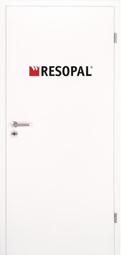 Porta da interno - RESOPAL  - Lebo - in legno / battente / semivetrata