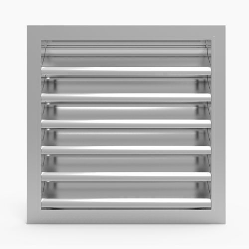 Griglia di ventilazione in alluminio - 743.4S - MLL-HAMBURG® - rettangolare / quadrata / per esterni