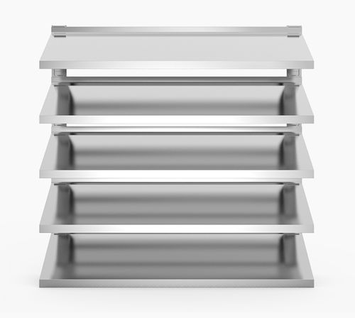 Griglia di ventilazione in alluminio - 754HEI - MLL-HAMBURG® - rettangolare / quadrata / per esterni