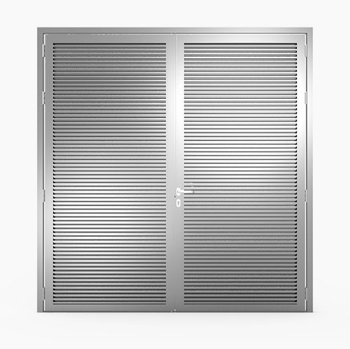 Porta d'ingresso - TWO-PANEL : 622VIP23D - MLL-HAMBURG® - in alluminio / battente / senza vetri