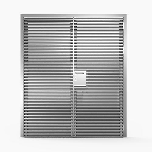 Porta d'ingresso - TWO-PANEL : 624 - MLL-HAMBURG® - in alluminio / battente / senza vetri