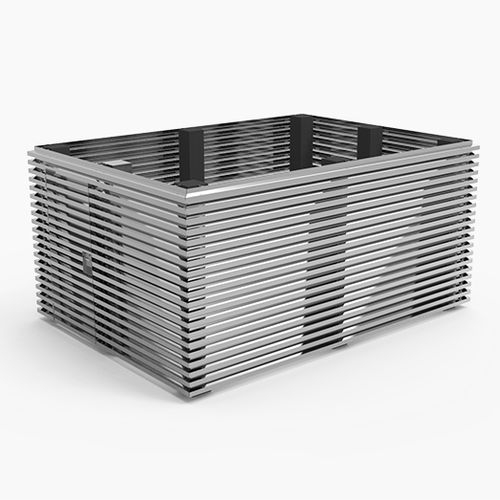 Rivestimento di facciata a doghe - 755 - MLL-HAMBURG® - in alluminio / finitura naturale / aspetto legno