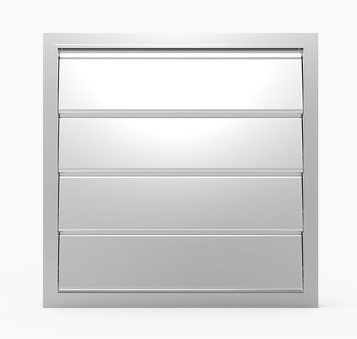 Serranda di areazione in alluminio - 553C - MLL-HAMBURG® - per scarico di pressione / per edificio