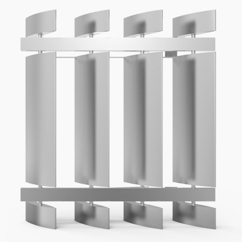 Frangisole in alluminio - SONAL D : VB-V-400-ND-00 - MLL-HAMBURG® - per facciata / per finestra / verticale