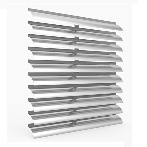 Frangisole in alluminio - SLC : VS-H-050SLC - MLL-HAMBURG® - per facciata / verticale / rigido