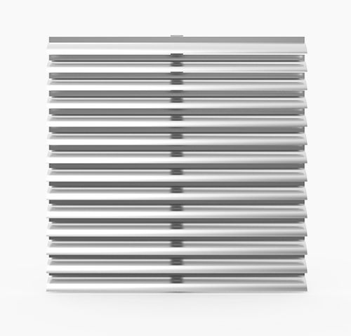 Frangisole in alluminio - SLC : VS-H-040SLC - MLL-HAMBURG® - per facciata / verticale / rigido