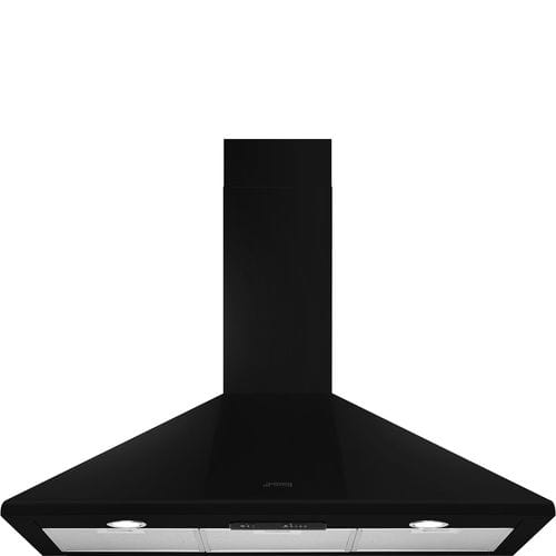 Cappa a muro - KSED95BL - SMEG - con condotto / con illuminazione integrata / classe B