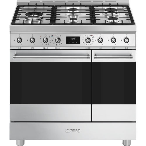 Blocco cottura a gas - C92GPX2 - SMEG - elettrico / 6 fuochi / 2 forni