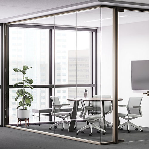 Parete fissa - ASPECT - Allsteel - in vetro / professionale / da ufficio