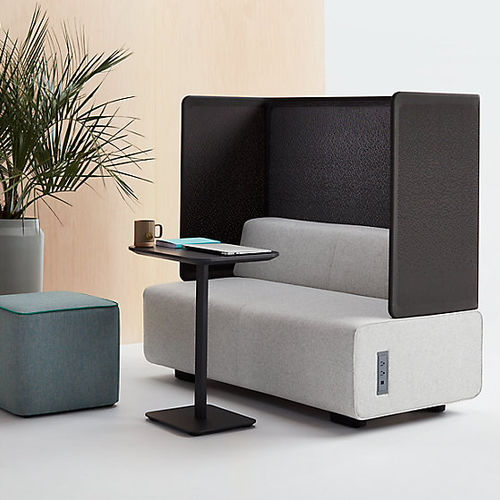 Divano modulare - RECHARGE - Allsteel - contemporaneo / in tessuto / di privacy