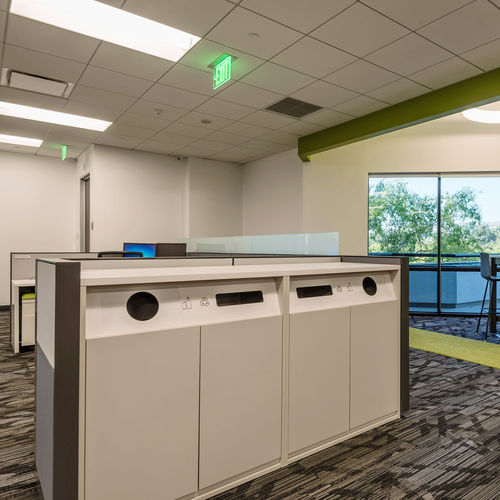 Portarifiuti per raccolta differenziata - AWARE - Allsteel - in metallo / da interno / contemporaneo