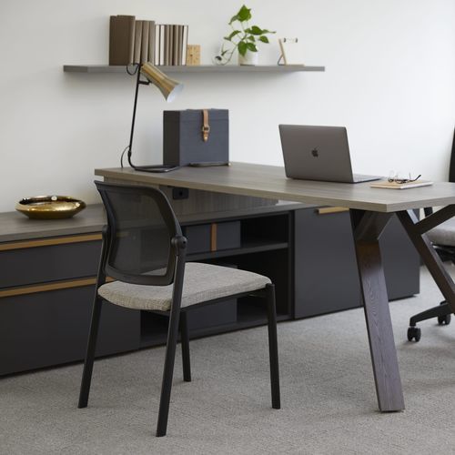 Sedia visitatore contemporanea - RELATE - Allsteel - da interno / in tessuto / in pelle