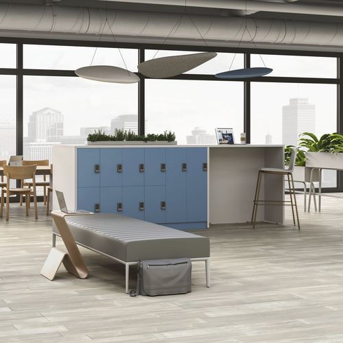 Armadietto spogliatoio in legno - ALIGN - Allsteel - per edifici pubblici / per ufficio / con sistema di sicurezza